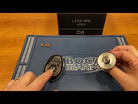 Upgrading a Daiwa Lexa 400 from Standard to Orange Sealed Bearings #FR-038C-OS LD